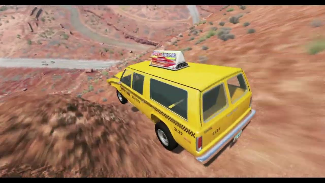 Cliff Drops #24 - BeamNG DRIVE | Cliff Fall