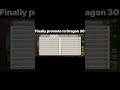 Finally promote Dragon 30