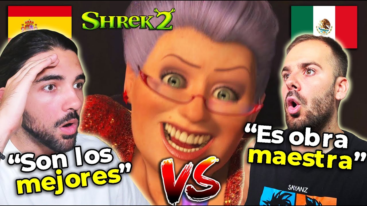 🇪🇸 2 ESPAÑOLES REACCIONAN AL DOBLAJE LATINO VS ESPAÑOL 🇲🇽 DE YO QUIERO UN HÉROE SHREK 2 -NoMeDuchoGT