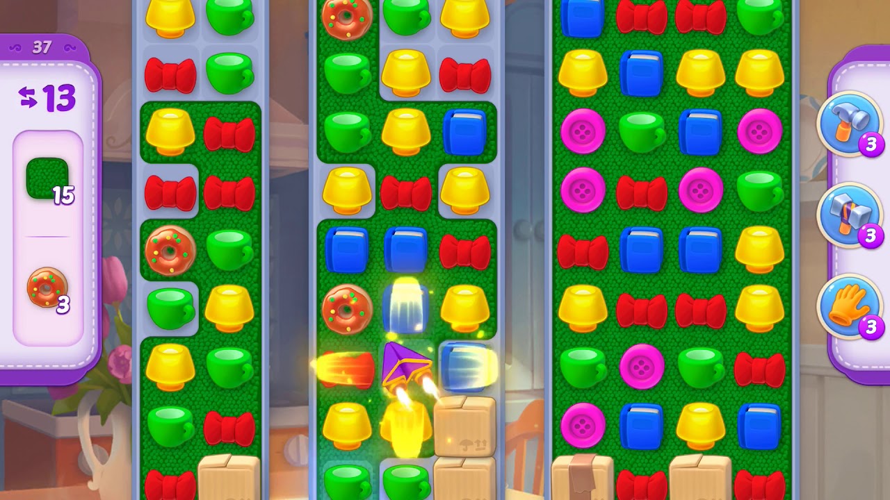 Homescapes Level 37 (No Boosters) | Homescapes Levels - YouTube