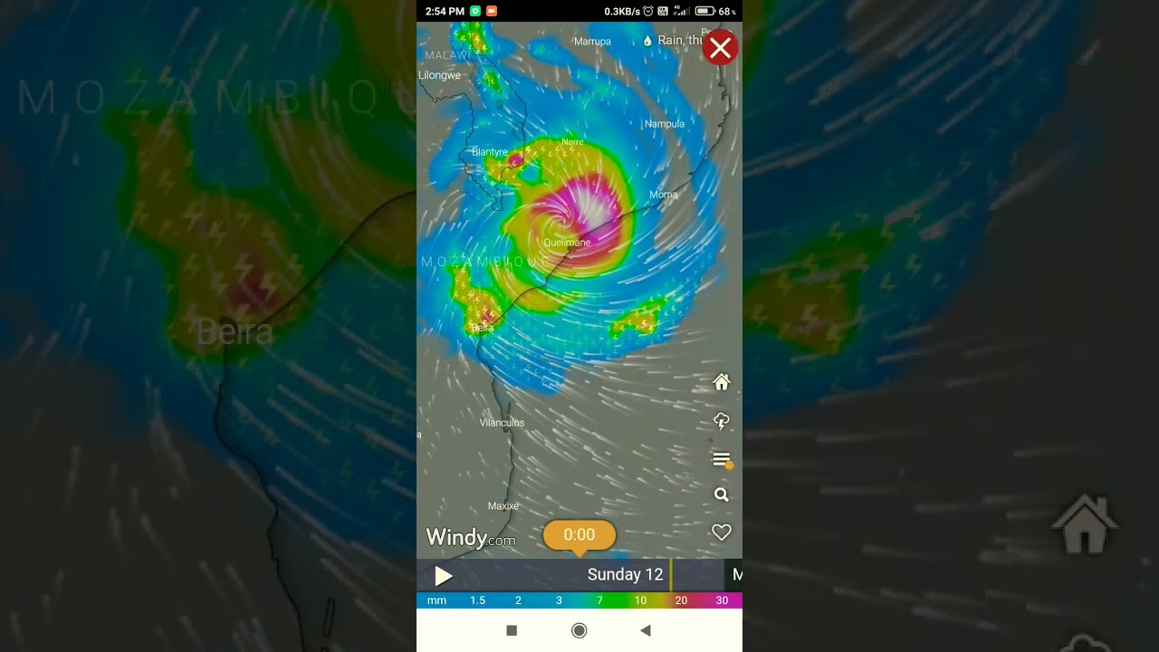 cyclone freddy  likely crossing Mozambique