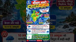 🚨 मौसम अलर्ट! बिहार से पूर्वोत्तर भारत तक भारी बारिश 🌧️ | IMD Weather Update #shorts #imd #weather