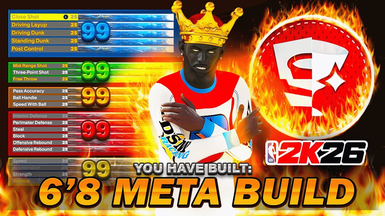 *NEW* BEST 2-WAY 6’8 DEMIGOD BUILD IN NBA2K26! ALL AROUND BUILD IN ...