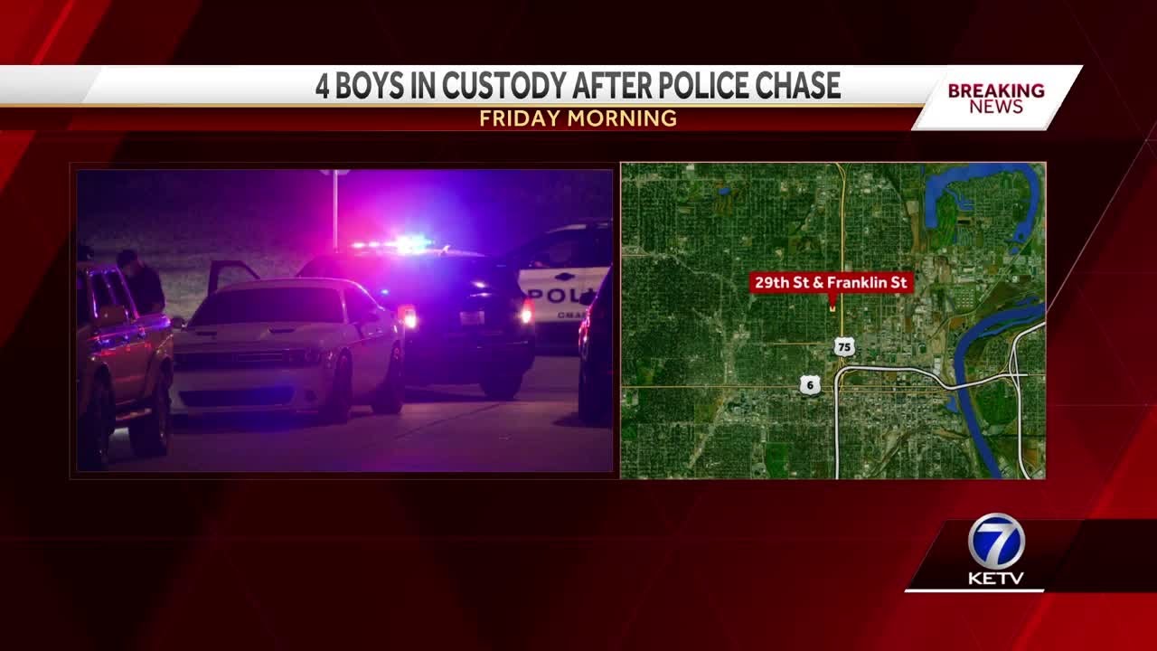 4 boys in custody after they stole a vehicle, ran from Omaha police ...