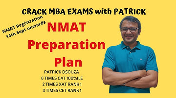 NMAT Preparation : Schedule and Study Plan | CAT | Patrick Dsouza | 6 times CAT 100%iler