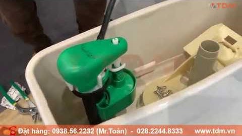 TDM.VN | Hướng dẫn cách thay lắp đặt bộ ruột xả bồn cầu Toto 1 khối C884 C864 phụ kiện HTSV884-R