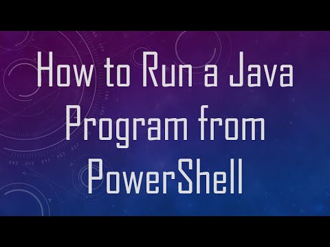 How to Run a Java Program from PowerShell