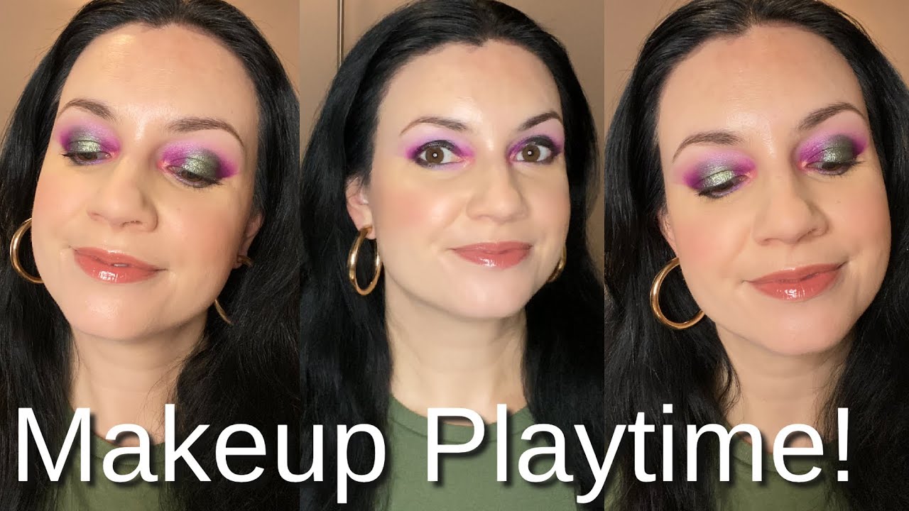 MAKEUP PLAYTIME! Purple and Green Makeup Look//Member Exclusive GRWM