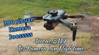 Tes Full Kamera dan Flight Time Drone S119 Brushless