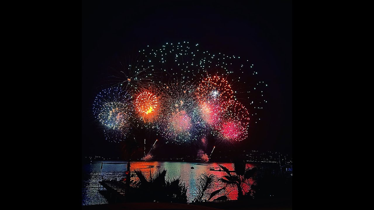 Festival pyrotechnique de cannes 21 juillet 2021 YouTube