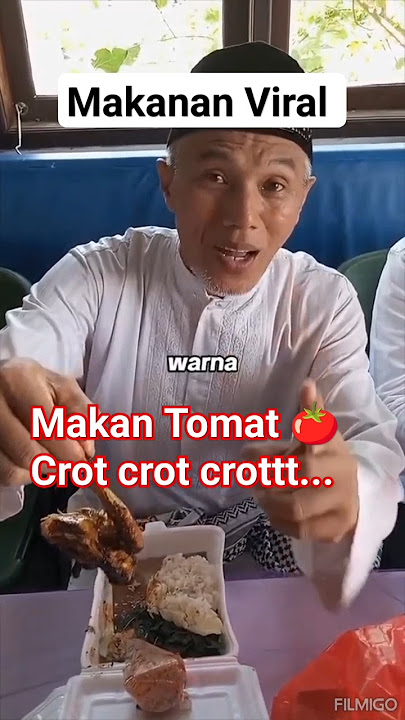 Makanan Viral Makan Tomat Crot Crot Crottt...  #shorts #viral