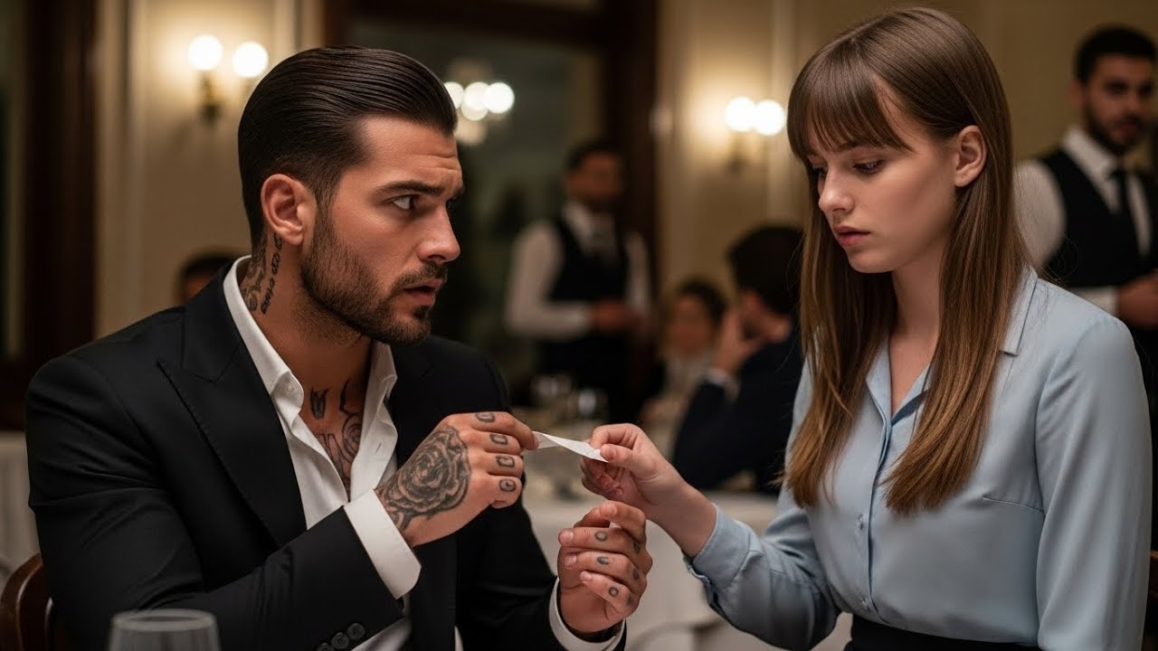 Shy Waitress Slipped a Note to the Mafia Boss — “Your wife Set a Trap. Leave now.”