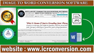 image to word converter offline software screenshot 3