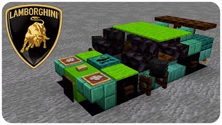 How To Build A Supercar In Minecraft Lamborghini Aventador Svj Lp770-4 Minecraft Supercar Tutorial