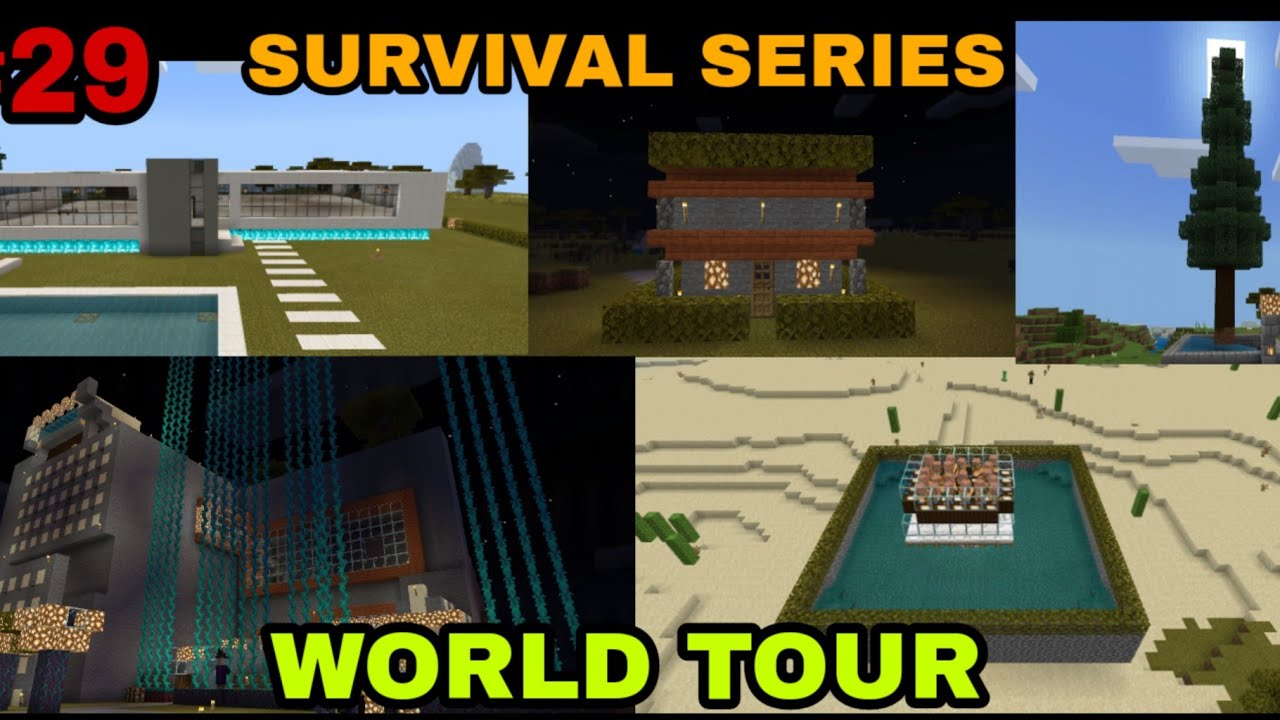 My world tour(survival series)- Minecraft Survival Gameplay in Hindi ...