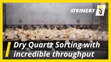 Sort 20 tonnes of Quartz per hour with the MSort AF chute sorter