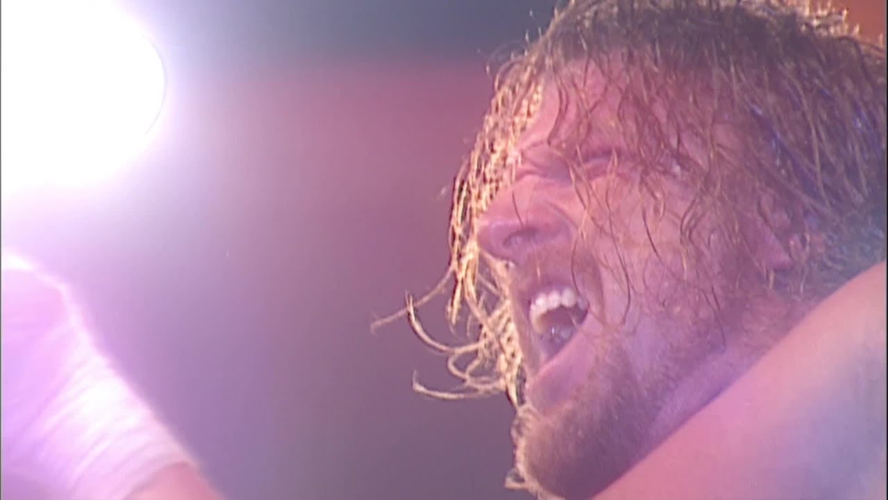 Triple H triumphantly returns during the 2002 Royal Rumble Match ...