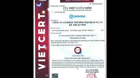 Chứng Nhận Sản Xuất Cửa Thép Chống Cháy Đạt Chuẩn