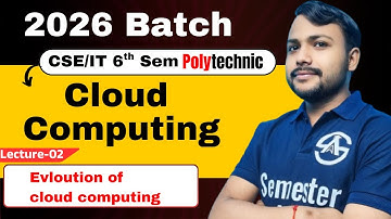 L--02 | Cloud Computing  (CSE/IT) | Evolution of Coud Computing | 6th semester  2026 |  BTEUP Board