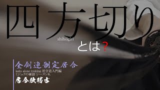 【居合道入門】そもそも「四方切り」て何ですか？  seitei iai alone training