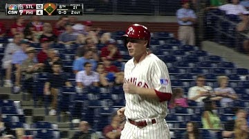STL@PHI: Hernandez drives in Asche on a grounder