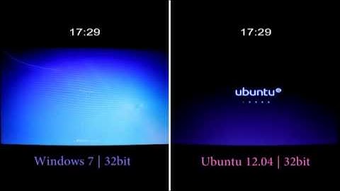 Windows 7 vs Ubuntu 1204   Speed Test