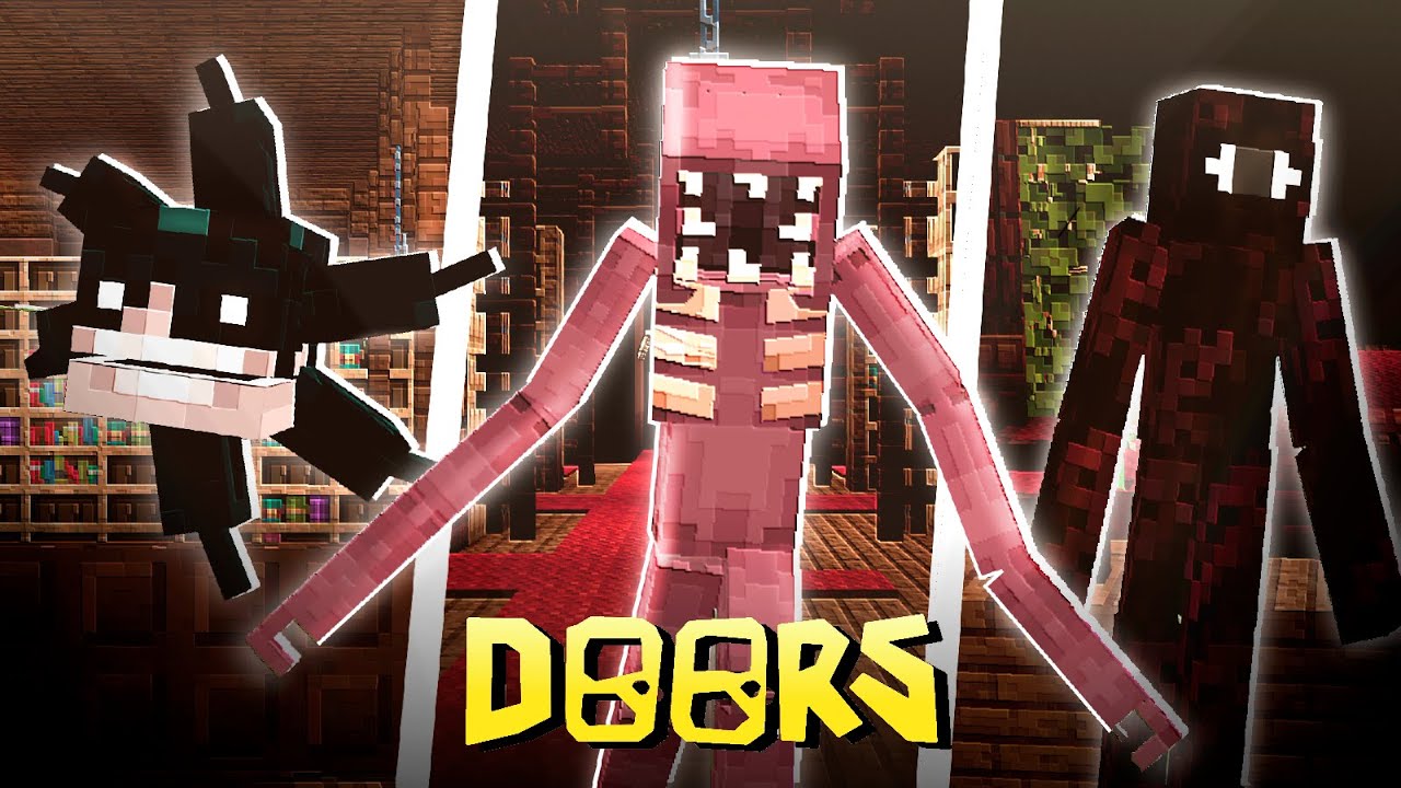 A NOVA MELHOR ADDON DE DOORS PARA MINECRAFT BEDROCK!! YouTube