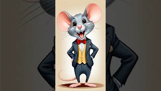 How to draw a cheerful and happy cartoon rat step by step, #howtodraw, #youtubekids