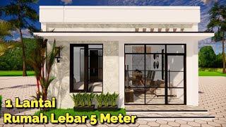 Lahan Kecil Lebar 5 M Aja 1 Lantai Mungil Dan Minimalis Di Jamin Cocok Banget