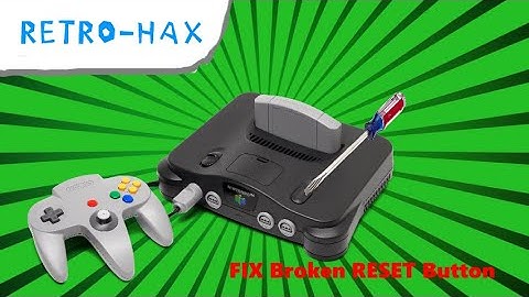[N64 TUTORIALS] How to Fix a Reset Button on the N64 that is Stuck