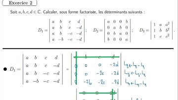 Calculs de quelques déterminants d