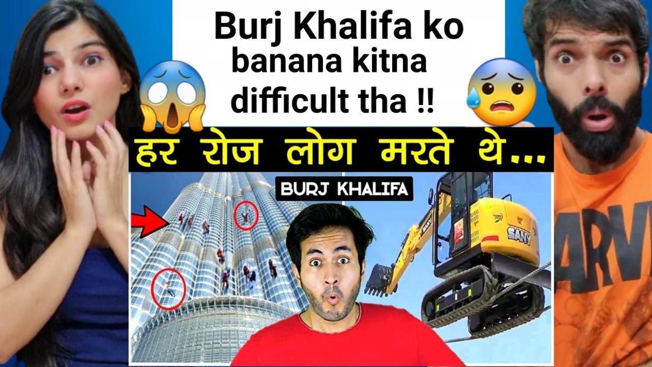 ENGINEERS ने आखिर कैसे BURJ KHALIFA को बनाया? How Engineers Built Burj Al Dubai | Reaction !!