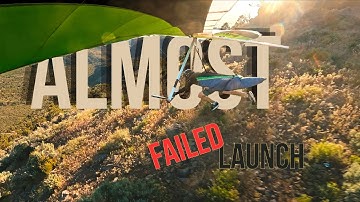 Almost Failed Hang Glide Launch in Monroe Utah