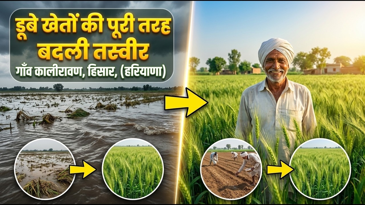 बाढ़ के बाद गाँव कालीरावण, हिसार (हरियाणा) के खेतों में जो हुआ उसे देखकर सब दंग रह गए.. || Kalirawan