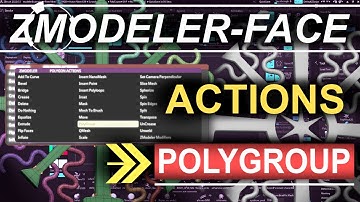 ZBrush - ZModeler Polygon(Actions) - "PolyGroup"