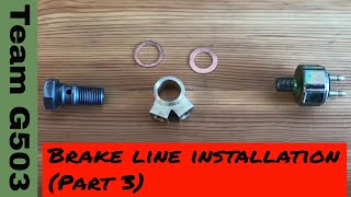 Willys MB Brake Line Installation (Part III) Master Cylinder To Axles Team G503