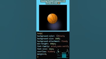 Create an Amazing Football Animation with HTML & CSS! 🔥 | CSS Animation Tutorial 💻 #html  #css  #⃣