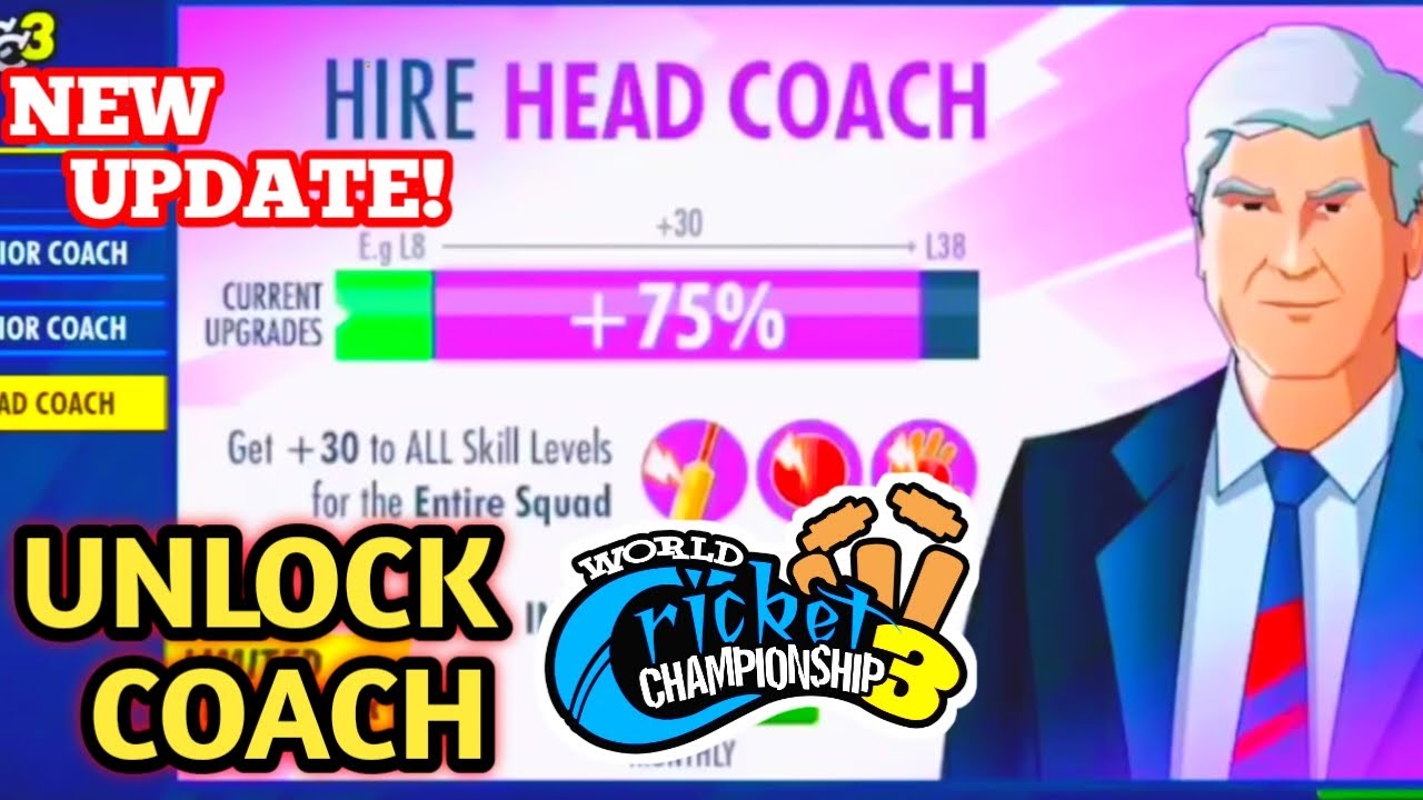 COACH UNLOCK | WCC3 NEW BIG UPDATE | Coach Feature unlock | MD GAMING|