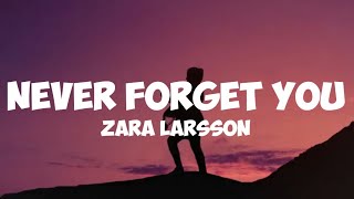 zara Larsson- never forget you ( lyrics)