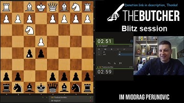 Blitz Game #20 Chess Opening: Latvian Gambit (Black)