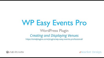 WP Easy Events Pro WordPress Plugin - Venue Management