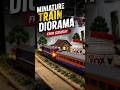 Miniature Train Diorama Build 🚂 | Realistic Model Railway from Scratch!#MiniatureTrain #TrainDiorama