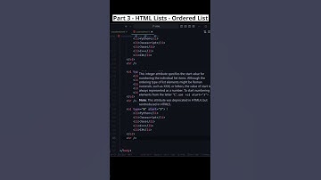 Part 3 - Level Up Your HTML Lists: Exploring Type Attributes! #htmllist #codewithmayur