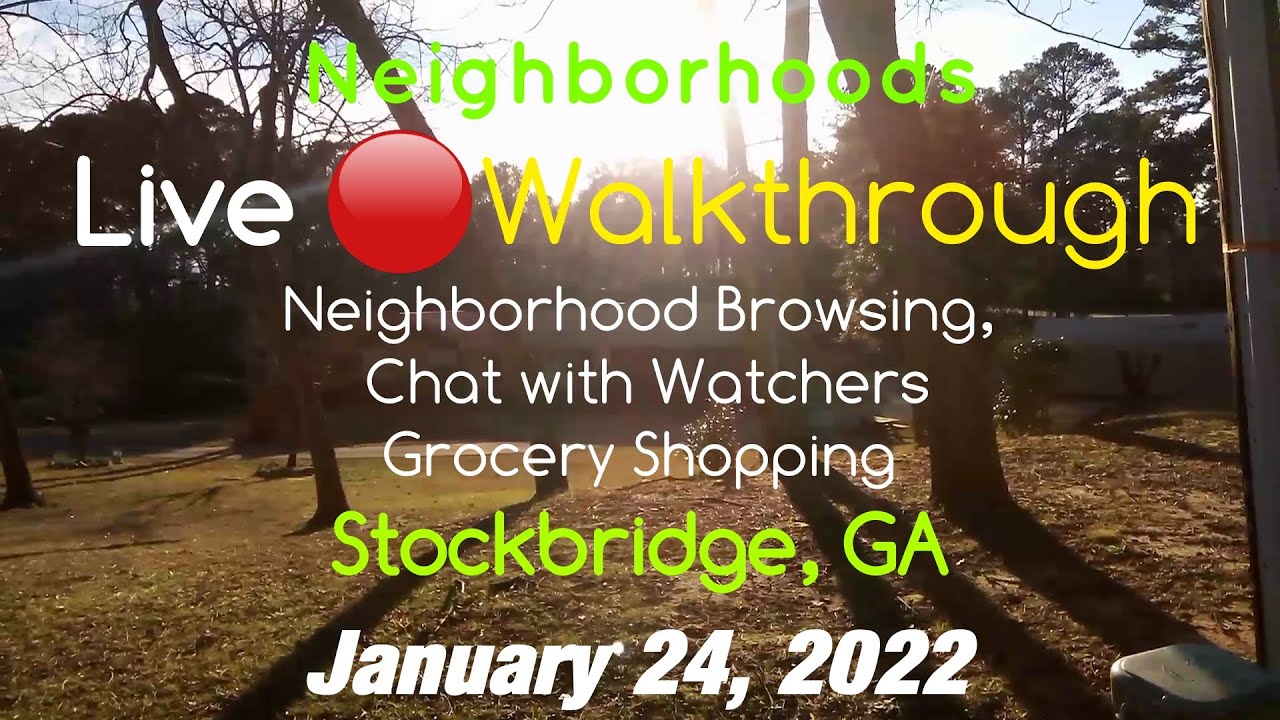ATL LIVE 🔴Exploring Stockbridge, GA Henry County 🌤️Neighborhoods Of The Area (January 24