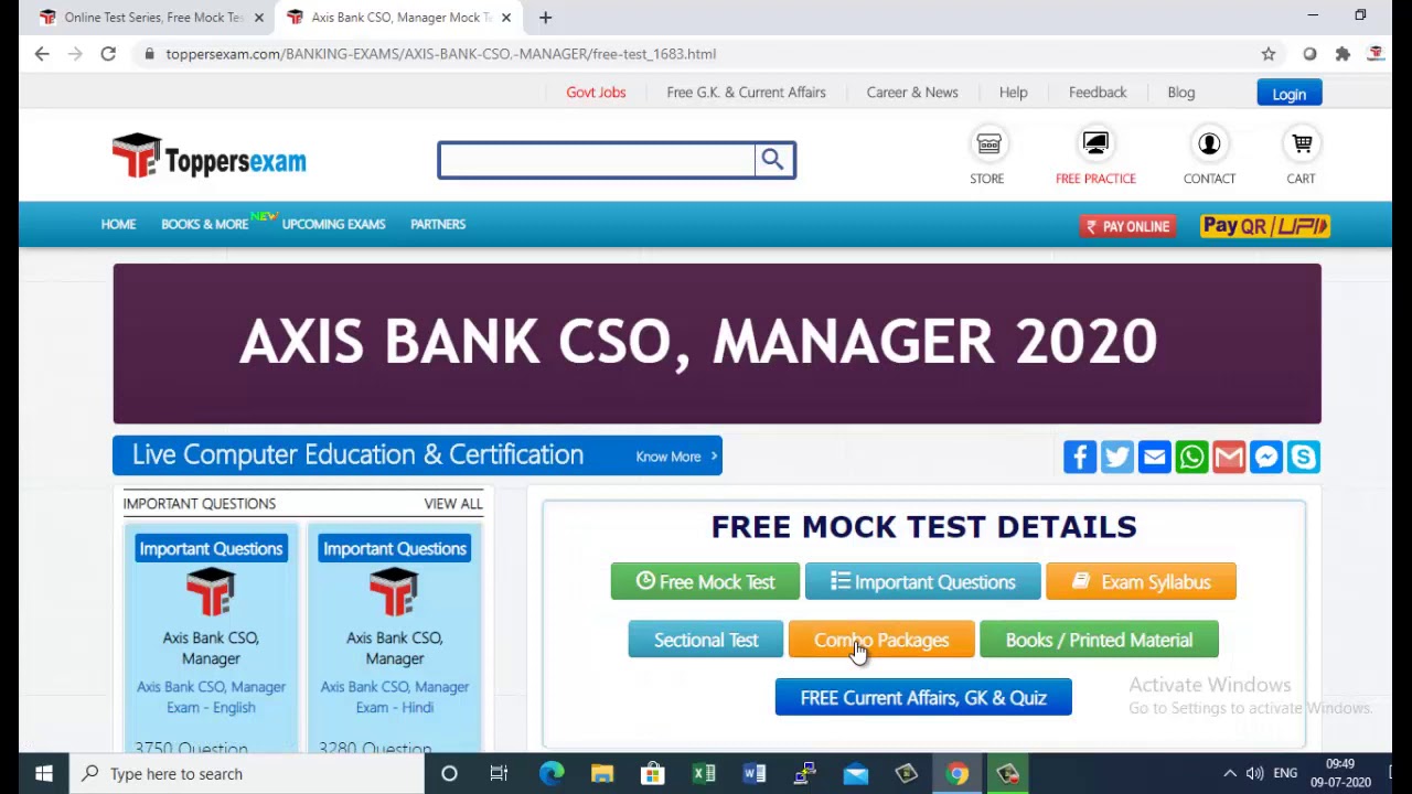 axis-bank-cso-manager-free-mock-test-2020-online-test-series-important-questions-youtube