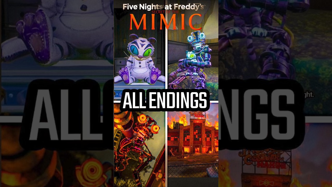 ALL ENDINGS in FNAF: Secret of the Mimic (TRUE ENDING, GOOD & BAD)