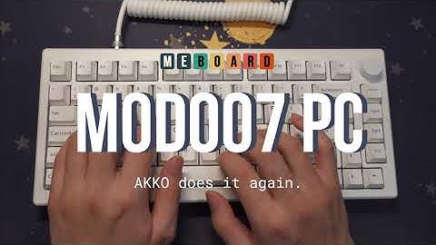 THIS is the Prebuilt Keyboard to Buy - MOD 007 Polycarbonate Version | Review + Sound Test