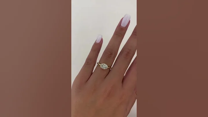Oval Cut Bezel Solitaire Ring #ovaldiamond #solitaireengagementring #ytshort #trendingshorts #rings