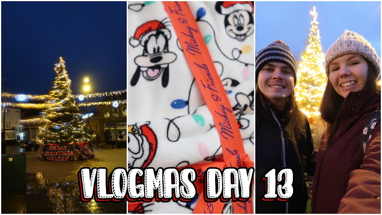 Christmas in Sainsbury's and our town lights! • VLOGMAS 2020 DAY 13