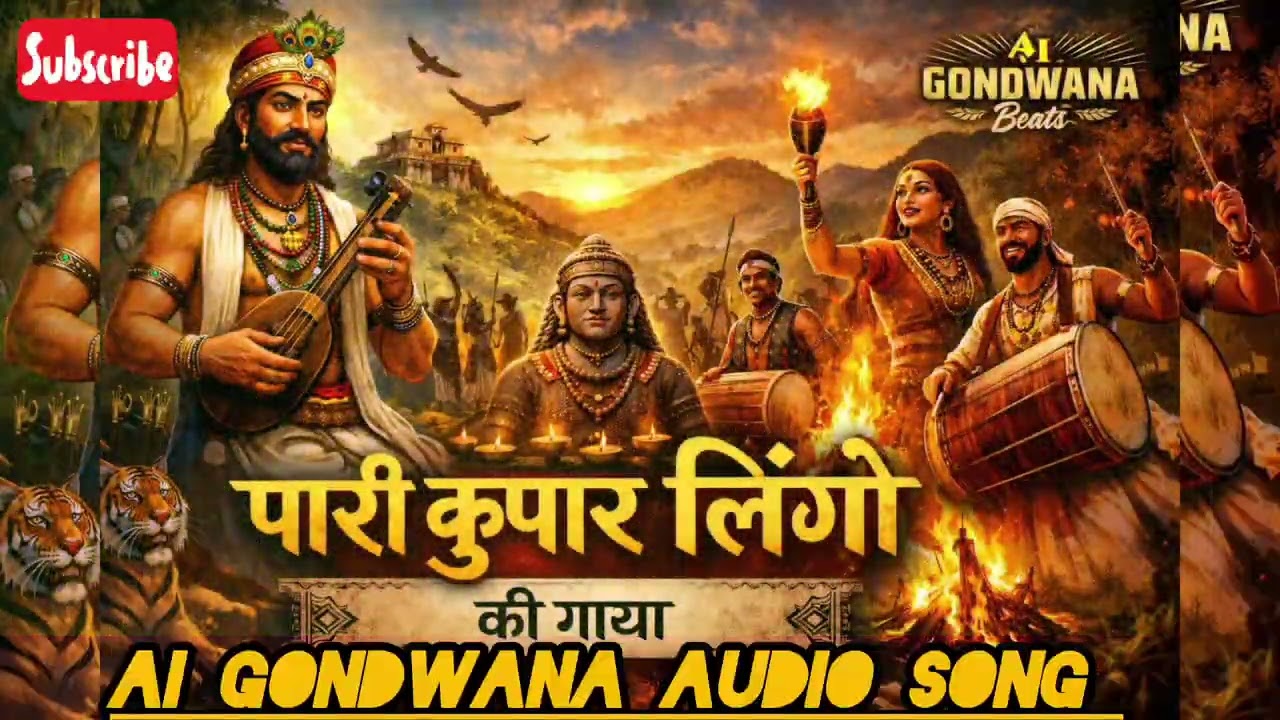 👑 पारी कोपार लिंगों – गोंड समाज के आदि गुरु की गौरव गाथा। Ai Gondwana beats।#cgsong #song #gondwana 